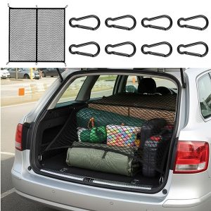 Elastisk lastnet - 120x120 cm, 6 metal karabinhager | NETLASTIK