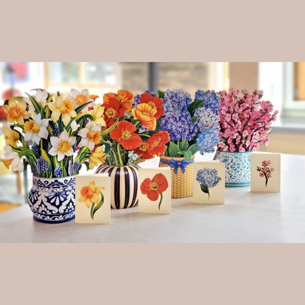 PETALORA farverig papirbuket