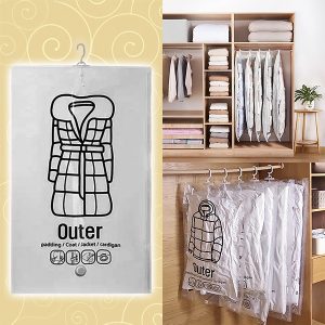 Hængende vakuum opbevaringsposer - (4 stk) | VACUHANG