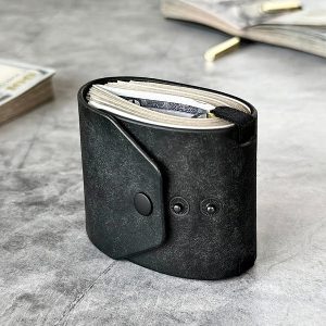 Praktisk tegnebogs-etui i læderlook til sedler | CASHBELT