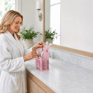 Kompakt rejsetoiletryorganizer med 4 rum | TRAVKIT